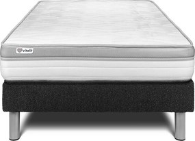 lózka z materacem VITAL RELAX 120 x 200 cm Rama lózka Czarny