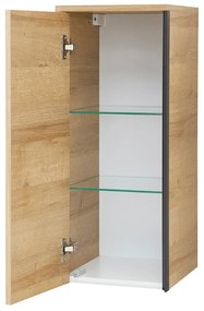 Wisząca szafka łazienkowa w dekorze dębu w naturalnym kolorze 70x30 cm Quickset 395 – Pelipal