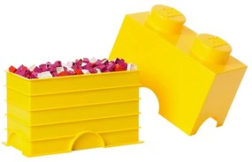 Żółty pojemnik podwójny LEGO®