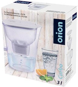 Orion 156019 Dzbanek filtrujący Carbo 3 l z filtrem, biały