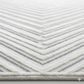 Dywan nowoczesny 3D Desire kremowo-szary 160 cm x 230 cm