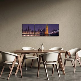 Obraz Londynu (z zegarem) (90x30 cm)