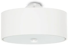 Biały minimalistyczny okrągły plafon 30 cm - EX661-Secret