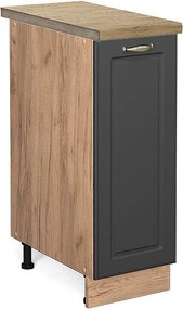 Szafka apteczna antracytowo-złoty 30x60x82 fame-line