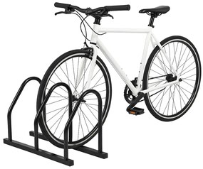 Czarny stojak na 2 rowery F9-M86