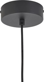 Lampa wisząca Art Deco czarna z przydymionym i przezroczystym szkłem 3-źródłowa z LED - Lizzy