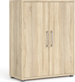 Regał do biura z drzwiami Prima 2 dąb sonoma
