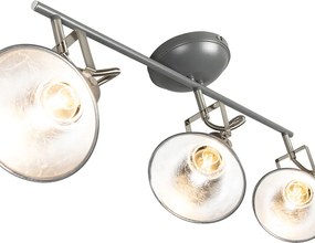 Industrialny reflektor antracytowy obrotowy i pochylny 3-światłowy - Tommy