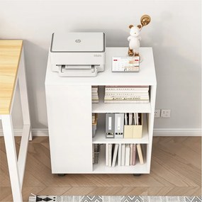 Szafka biała 60 cm – nowoczesny design w stylu loftowym, idealna do biura lub domowego gabinetu