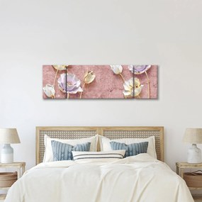 Obraz kwiatów (170x50 cm)