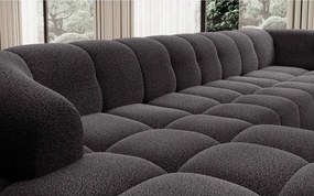 Narożnik VELPA XL Lewostronny z elektryczną regulacją siedziska w tkaninie LOOP 19 WERSAL