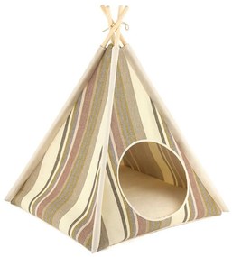 Beżowy namiot tipi dla czworonoga 63x63 cm Cozy Cove Seacost – P.L.A.Y.