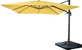 Parasol do świateł drogowych MCW-A96 I obrotowy,  żółty ze stojakiem, obrotowy