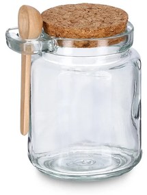 Słoik zamykany korkiem z praktyczną łyżeczką, 250 ml
