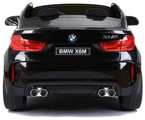 Auto na akumulator bmw x6m czarne dwuosobowy fotel