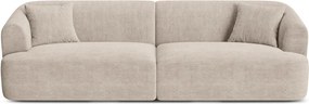Jasnobrązowa sztruksowa sofa 255 cm Campi – Cosmopolitan Design