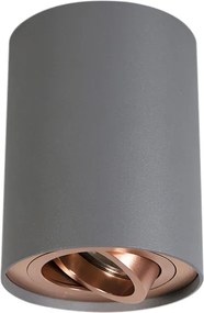 Inteligentny reflektor szary z miedzią z żarówką WiFi GU10 - Rondoo Up