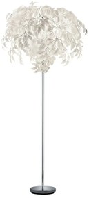 Biała lampa stojąca Trio Leavy, wys. 180 cm