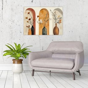 Obraz - Wazony w łukach (70x50 cm)