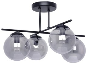 Grafitowa nowoczesna lampa sufitowa - A217-Ryen