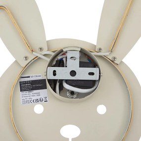 Dziecięca lampa ścienna beżowa z LED z 3-stopniową regulacją jasności - Benny the Bunny