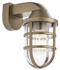 Redo 90205 - Lampa ścienna zewnętrzna CAGE 1xE27/28W/230V IP44 mosiądz