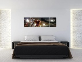 Obraz - Piłkarze w akcji (170x50 cm)
