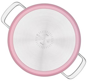 Garnek aluminiowy z pokrywką/z nieprzywierającą powierzchnią odpowiedni na indukcję 5,5 l Meda 3.0 – FABINI