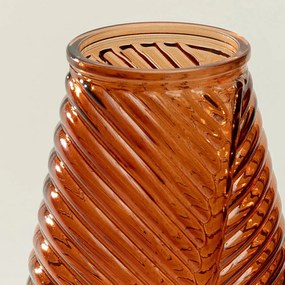 Szklany wazon Leaf II 13x10x29 cm