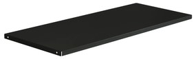 Półka metalowa do szafy biurowej czarna, 900x20x360 mm