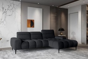 Narożnik GIANO S układ L Prawostronny z elektryczną regulacją siedziska w ktaninie AUSTIN 21 WERSAL