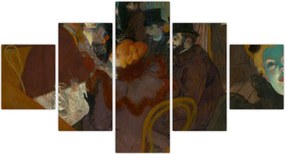 Obraz - Henri de Toulouse-Lautrec, At the Moulin Rouge, reprodukcje (125x70 cm)