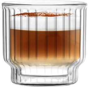 Zestaw 2 szklanek z podwójną ścianką Vialli Design, 260 ml