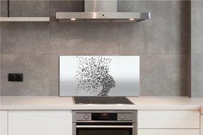 Panel szklany do Kuchni Umysł pełen Muzyki