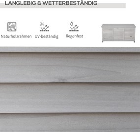 Outsunny szafa ogrodowa, drewno jodłowe, 127 cm x 56 cm x 60 cm