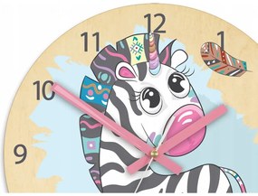 Zegar ścienny cichy do pokoju dziecięcego bambusowy nowoczesny dekoracyjny