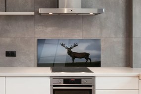 Panel nad Blat Kuchenny Jeleń w Nocnej Scenerii