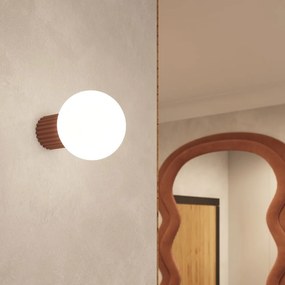 Jasnobrązowy kinkiet ø 12 cm Orbital – Sollux