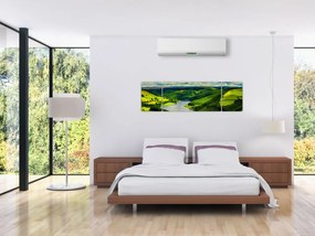 Obraz - Zielony krajobraz (170x50 cm)