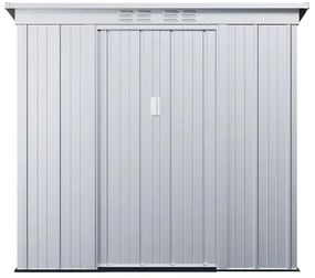 Szopa ogrodowa ze stali galwanizowanej w kolorze szarym ACAMAR - 2.32m²