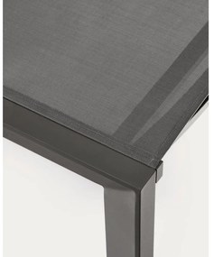 Czarny metalowy leżak ogrodowy Canutells – Kave Home