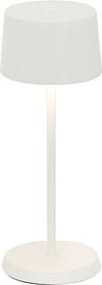 Lampa stołowa LED Zafferano OLIVIA PRO MICRO White z możliwością ładowania i ściemniania