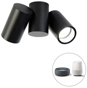Inteligentny Reflektorek / Spot / Spotow Czarny Regulowany w komplecie z 2 Wi-Fi GU10 - MichaelDesignerski Oswietlenie wewnetrzne