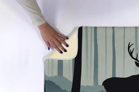 Dywanik łazienkowy antypoślizgowy Dywanik łazienkowy antypoślizgowy Leśny motyw