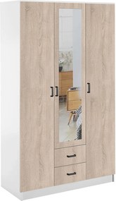 Szafa trzydrzwiowa biały + dąb sonoma N6-M41
