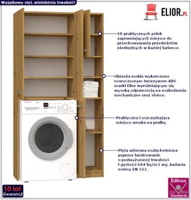 Komplet szafek łazienkowych w kolorze dąb artisan T8-B44