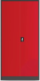 Metalowa szafa warsztatowa Bruno 92x50x185 cm antracyt/czerwony