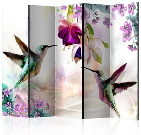 Parawan jednostronny Zwierzęta 225x172 cm 5-częściowy wielokolorowy ARTGEIST B