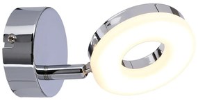 Kinkiet LED w kolorze srebra z połyskiem Thema – Candellux Lighting