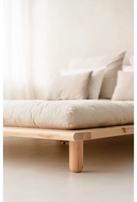 Łóżko dwuosobowe z drewna sosnowego ze stelażem 160x200 cm Peek – Karup Design